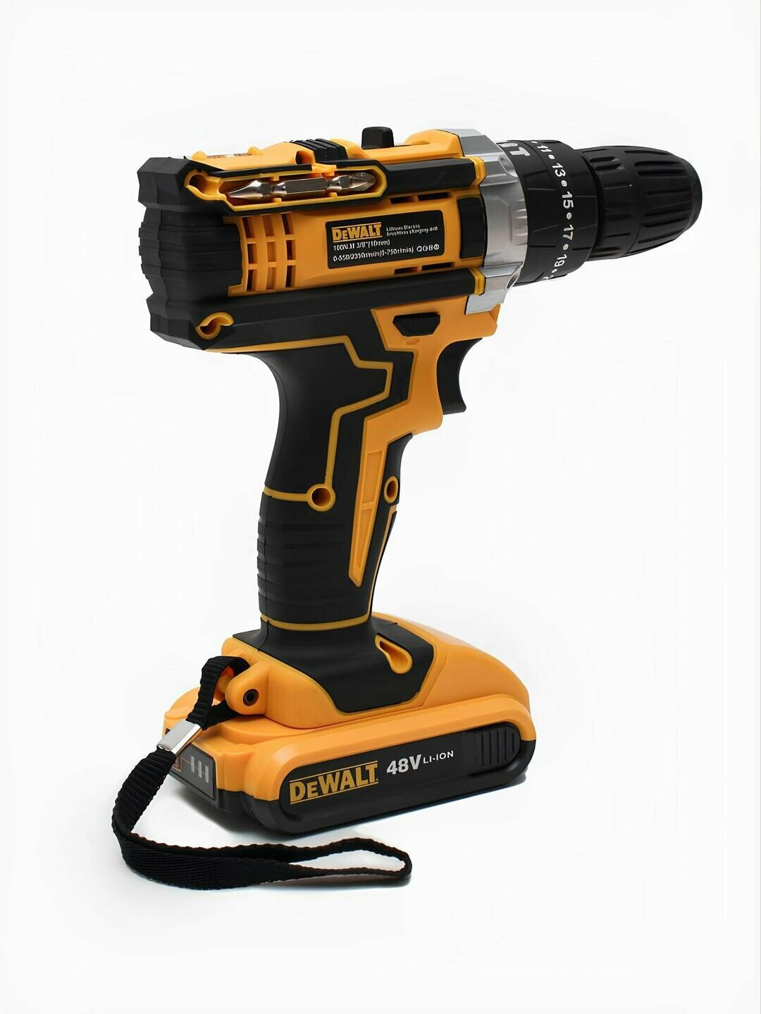 Шуруповерт ударный Dewalt с набором 24 предмета, быстрозажимной патрон, 18В, кейс — фото 1