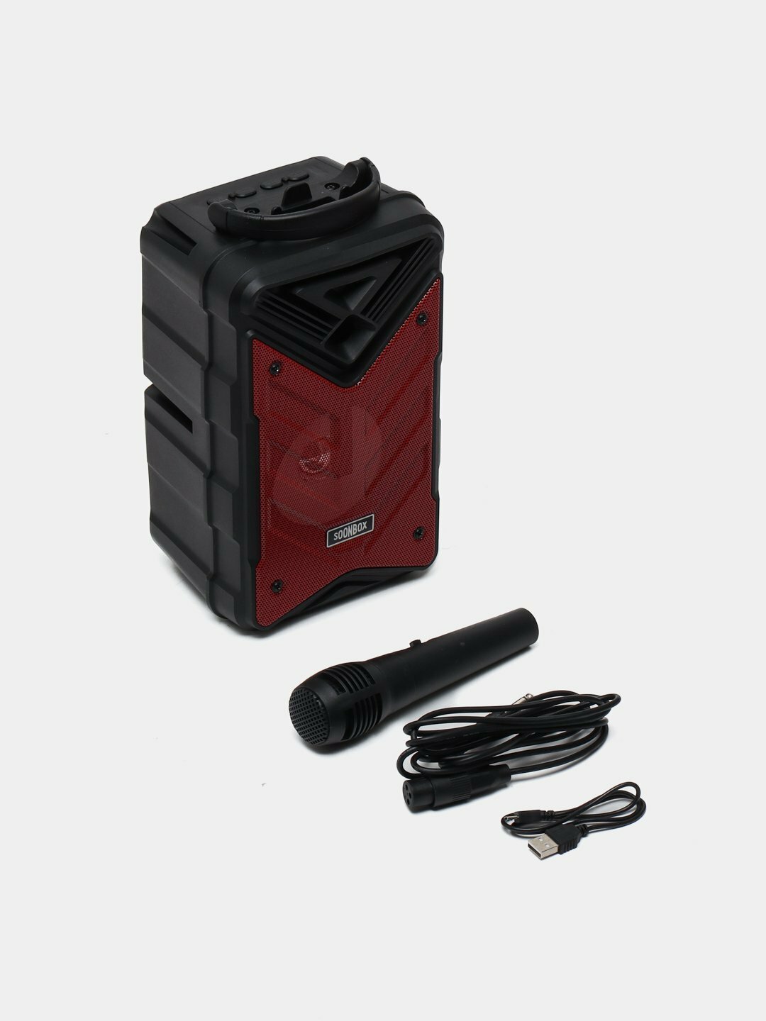 Колонка для караоке "SoonBox S7", Bluetooth, световые эффекты, FM-радио — фото 1