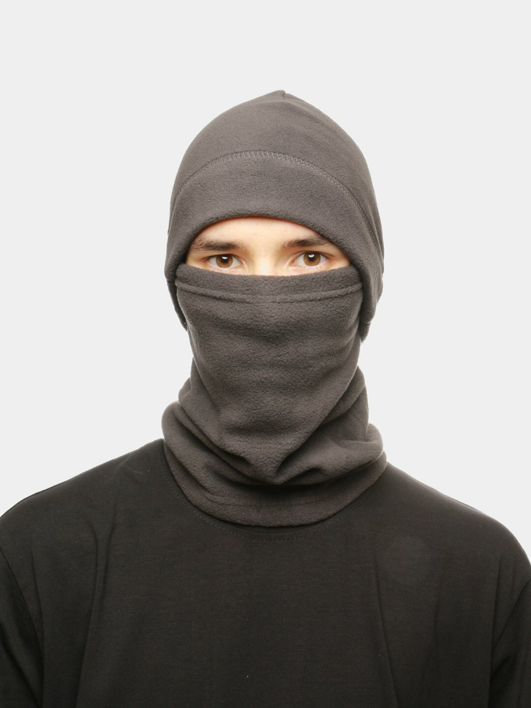 Балаклава  для взрослых и детей, размер 52, серая