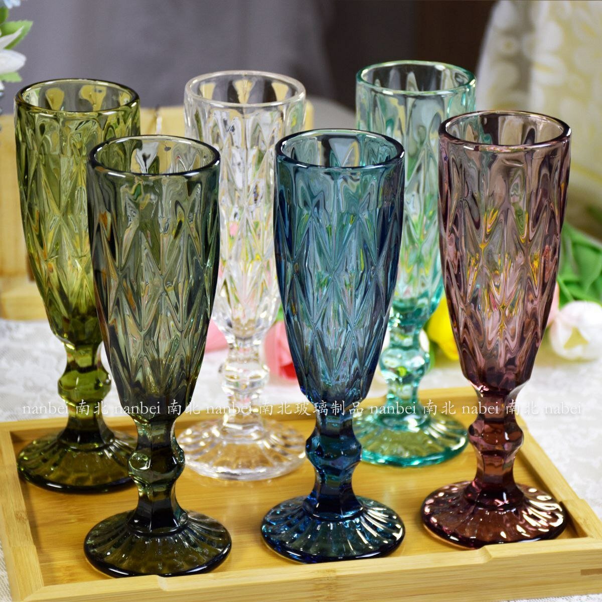 Набор фужеров, 6 штук, Glass ware 790. Стеклянный фужер сделано в Китай.