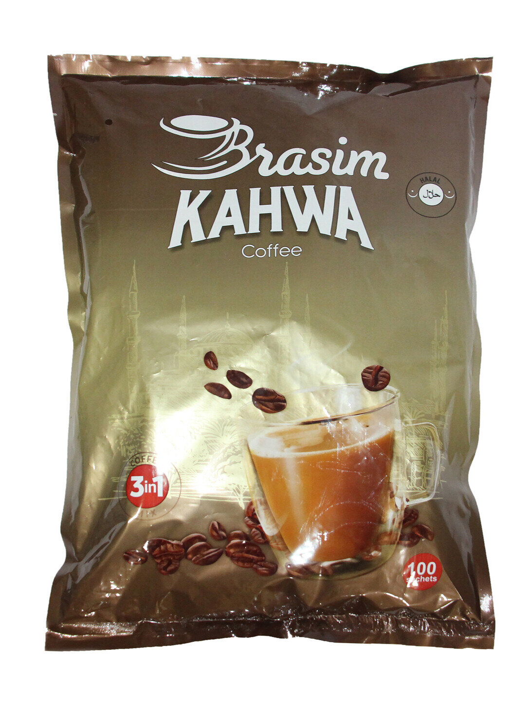 Кофе 3 в 1 "Brasim Kahwa" быстрорастворимый 20 грамм, 100 шт.