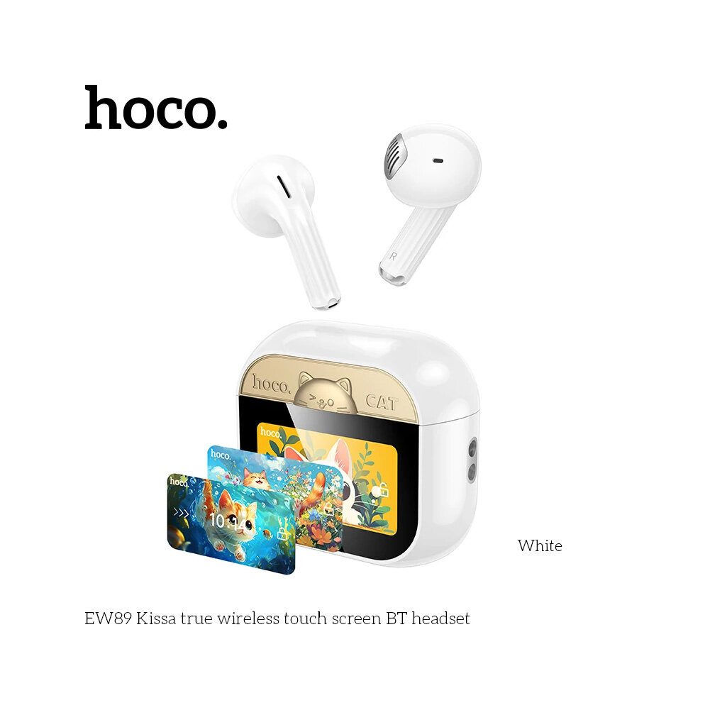 Hoco Беспроводные наушники Hoco EW89 Kissa true wireless белые