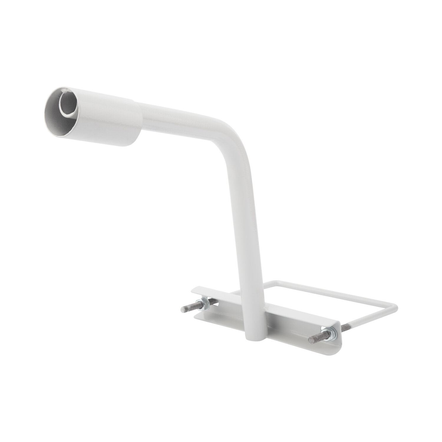 Кронштейн для консольных светильников прожекторов фонарей на опору с хомутом REXANT