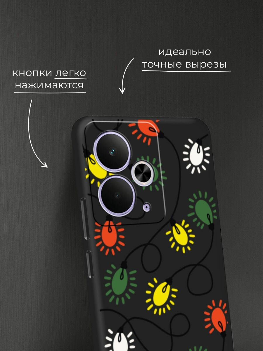 Чехол на Realme 14T / Реалми 14Т с принтом "Гирлянда" — фото 1