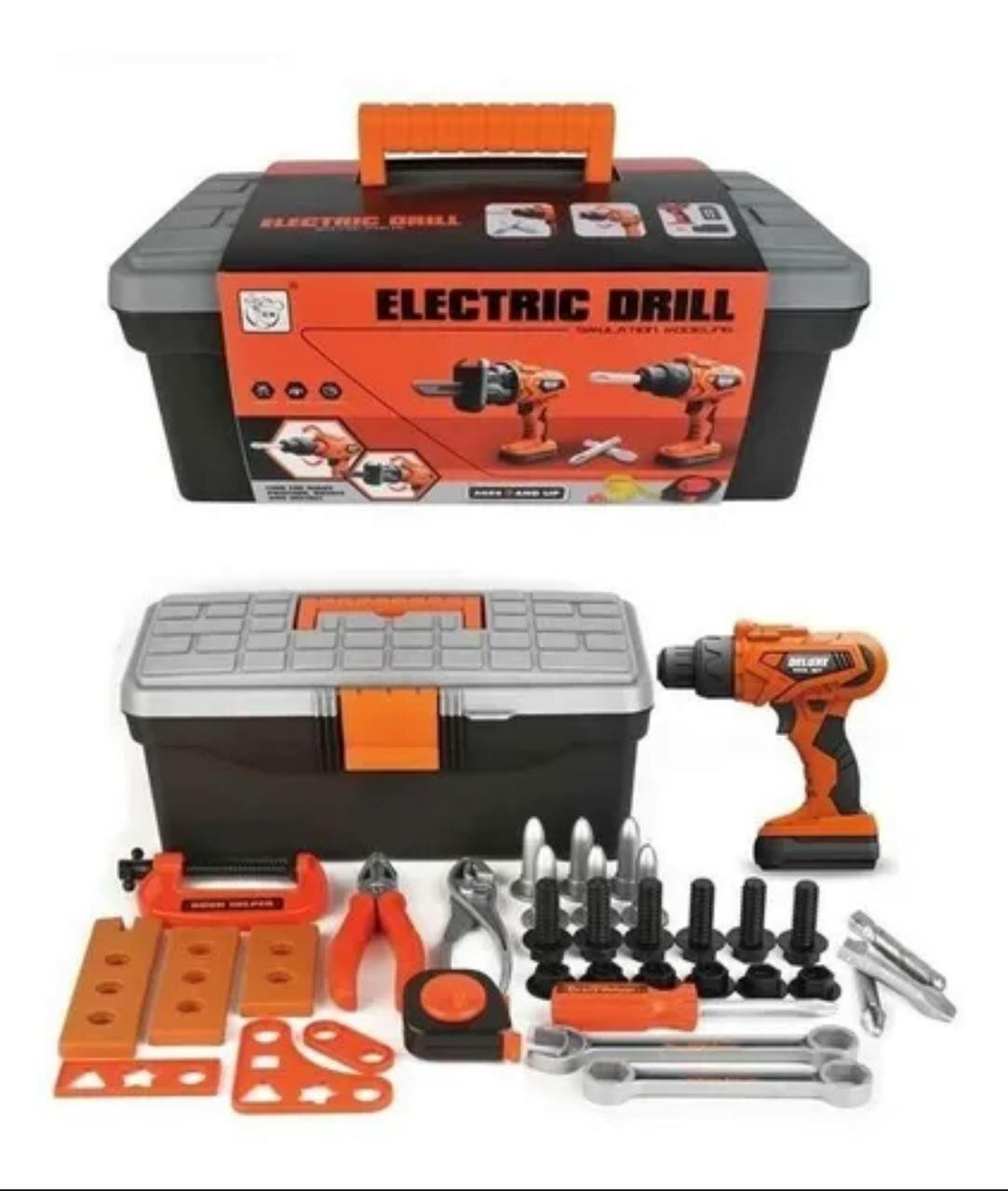 Набор игрушечных инструментов Полесье HB3233-3, для развития моторики и логики — фото 1