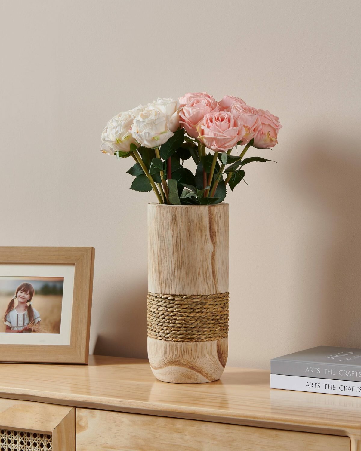 421514 · TEBANGAN EGLO · декоративный объект · ваза · деревянный