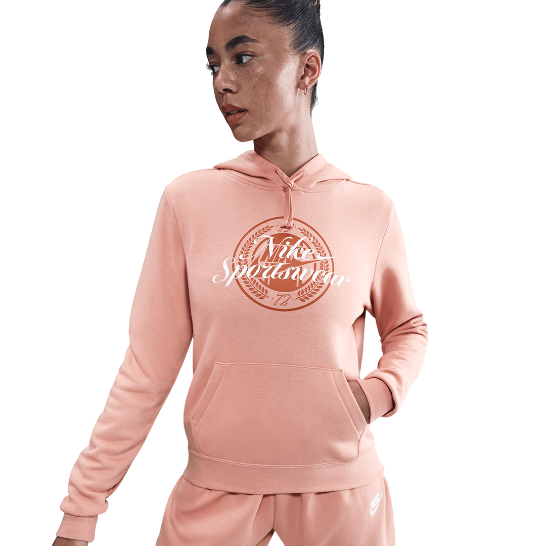 Худи спортивное NIKE Club, размер S, , светло-розовый — фото 1