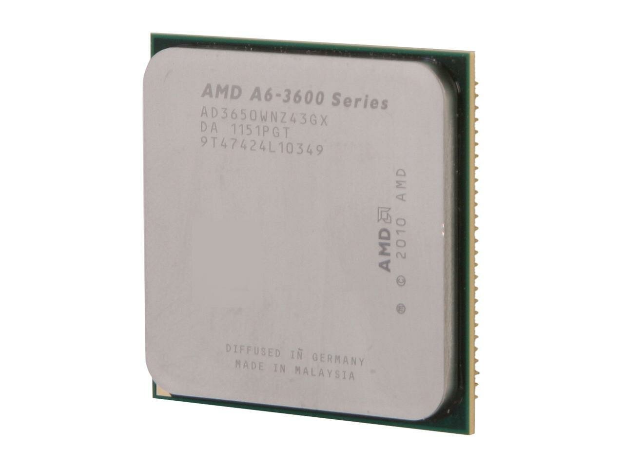Процессор CPU AMD A6 3650 (AD3650W) 2.6 GHz/4core/SVGA RADEON HD 6530D/ 4 Mb/100W/5 GT/s Socket FM1