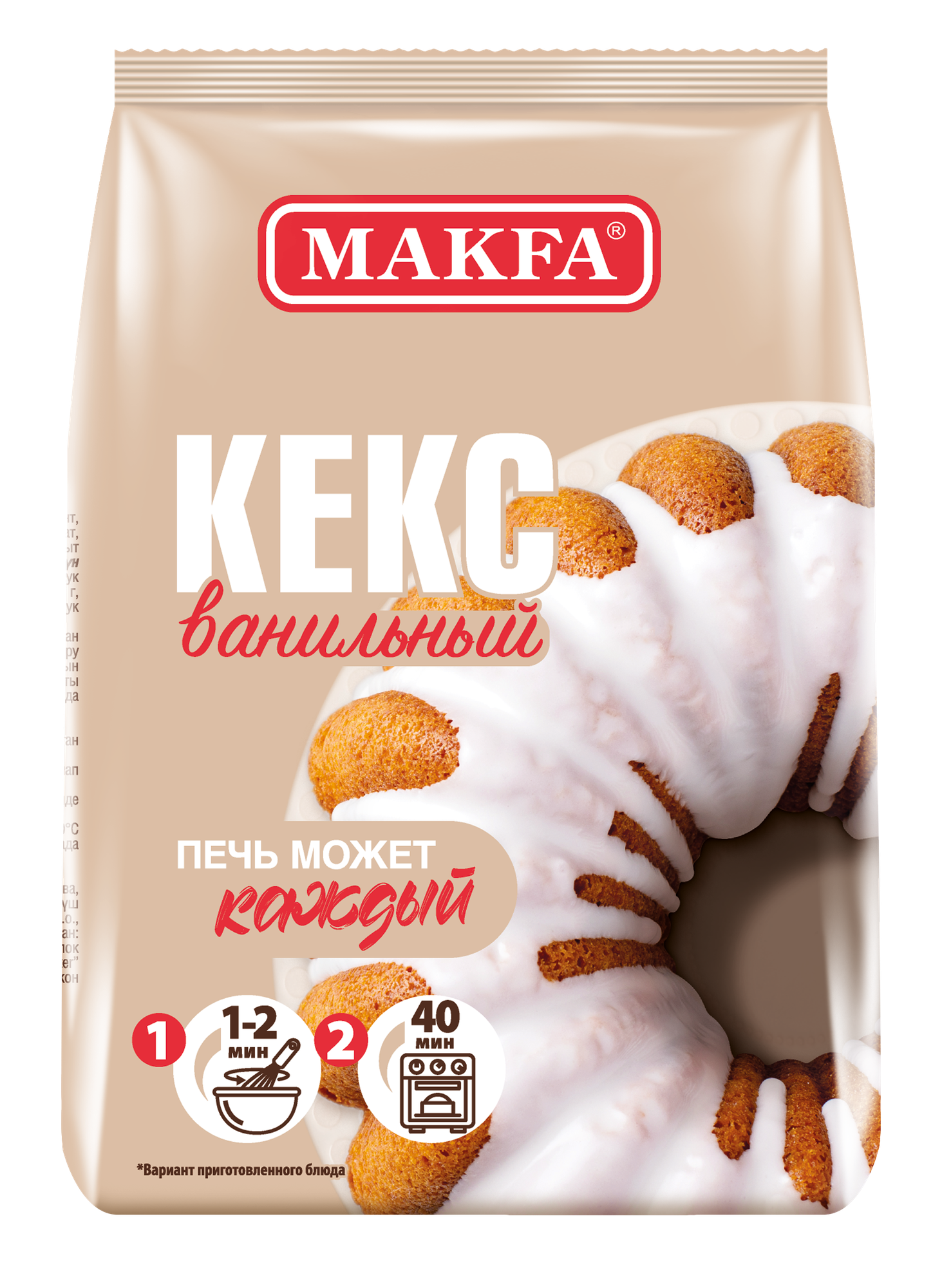 Makfa Смесь для выпечки Ванильный кекс, 300 г