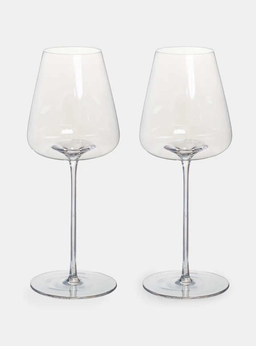 Бокал для красного вина, 480 мл, 2 шт, кристальное стекло, перламутр, Opera polar