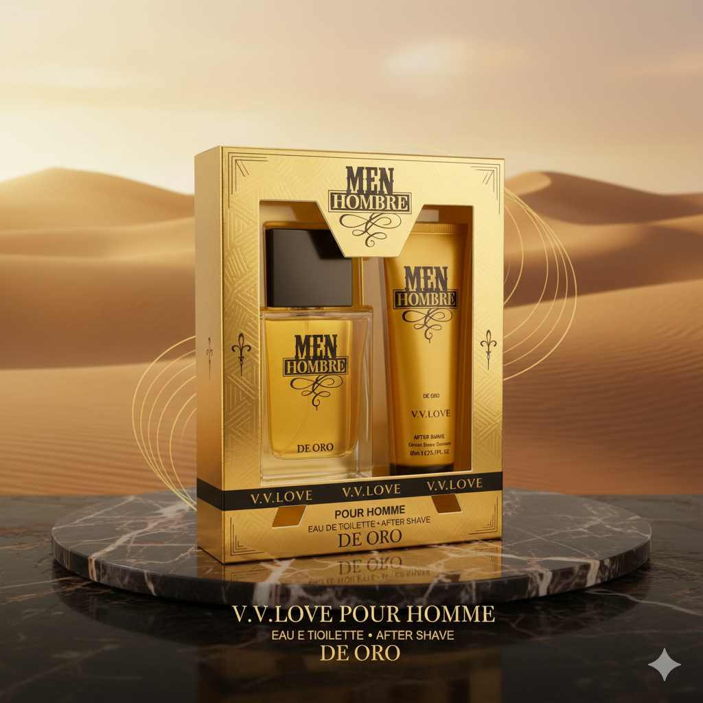 V.V. Love "de Oro" Men hombre-мужской парфюм и набор для ухода после бритья