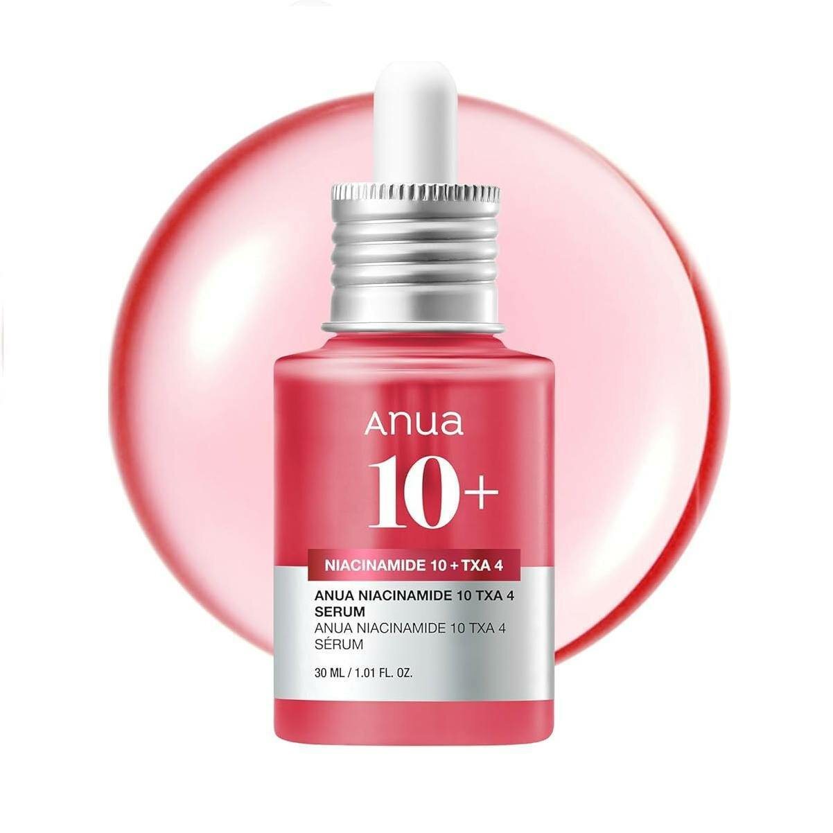 Сыворотка для лица Anua с ниацинамидом 10% и транексамовой кислотой 4%, 30 мл