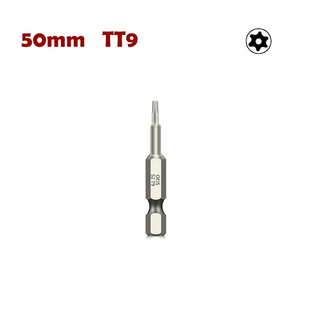 Бита Torx T40 2 дюйма с магнитом, шестигранный хвостовик 1/4", из легированной стали для шуруповерта