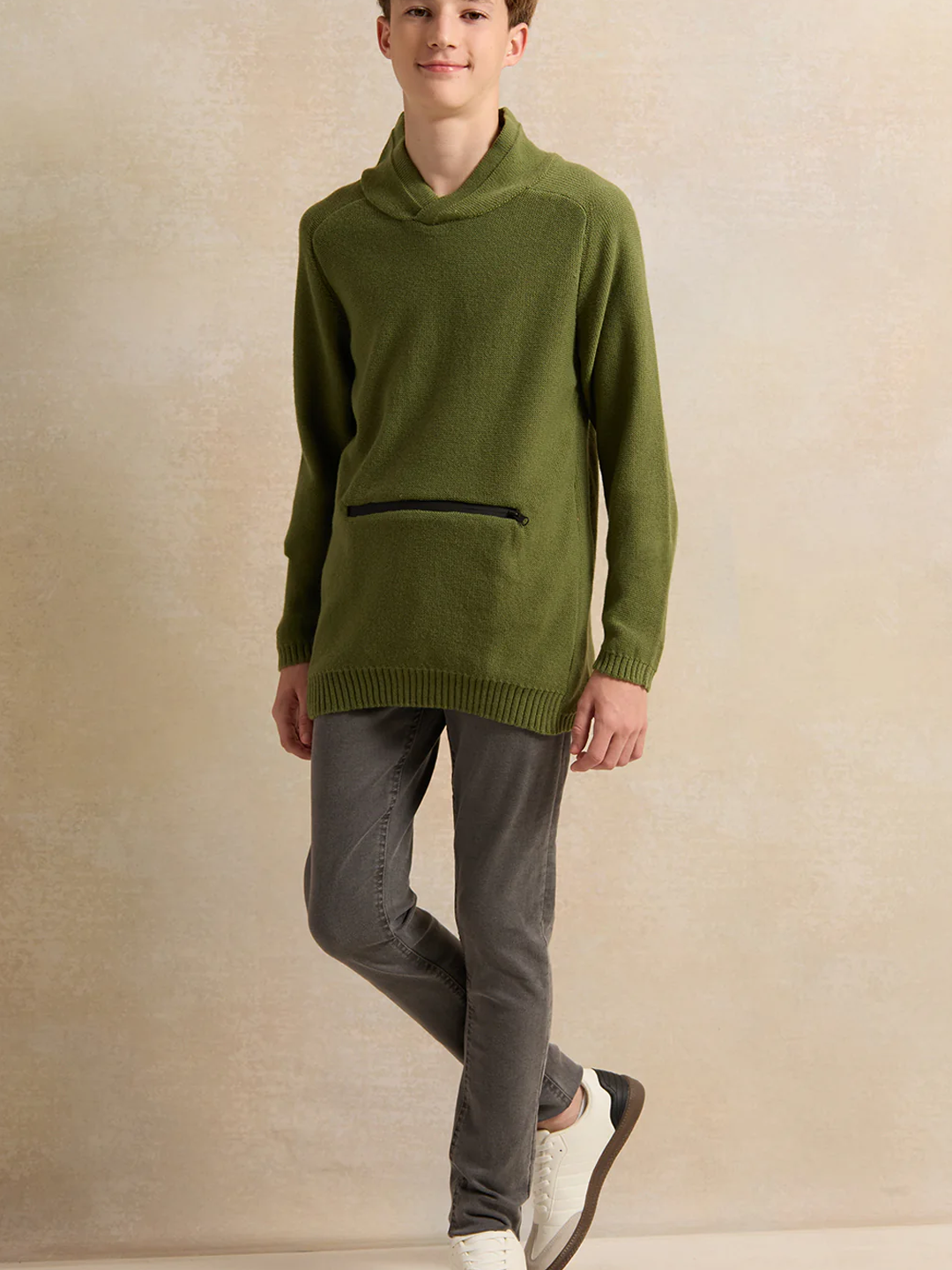 Пуловер REDTAG, размер 11-12 лет, green — фото 1