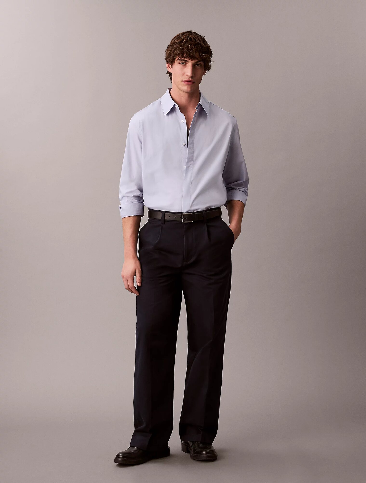 Рубашка CALVIN KLEIN, размер M, синий — фото 1