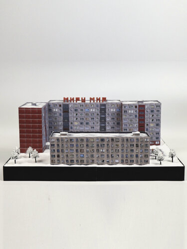 Изображение товара Панельный дом , панелька сборная модель