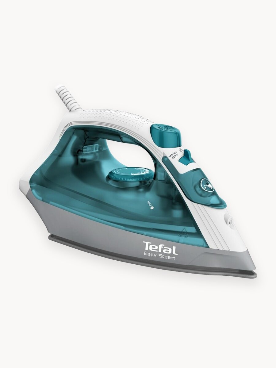 Утюг для одежды Tefal Easy Steam Quick & Easy FV1920E0, паровой удар 100 г/мин, 5 температурных режимов