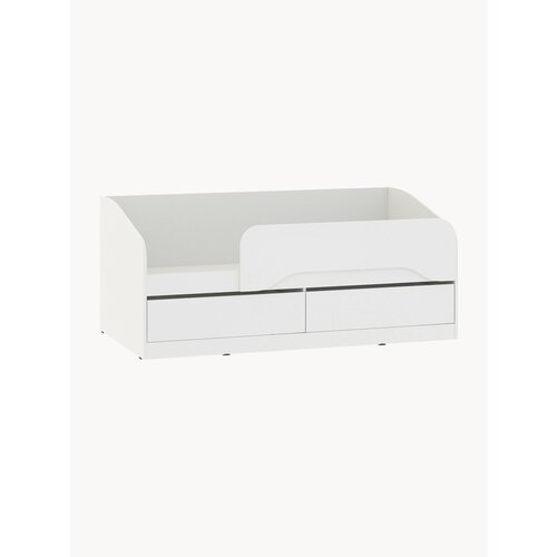 Кровать односпальная Hoff Акварель 80х160 см, с основанием, с ящиками, цвет белый