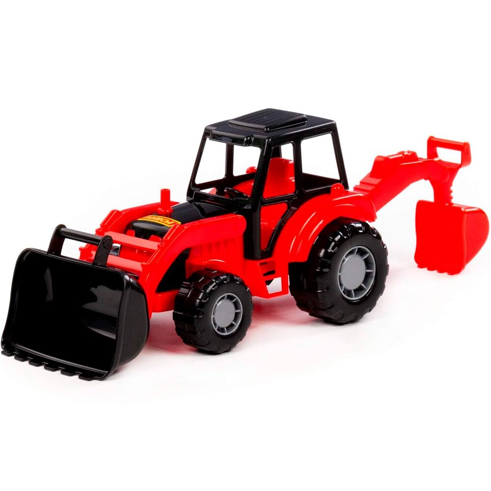 Трактор Полесье Мастер экскаватор красно-черный (24439) — фото 1