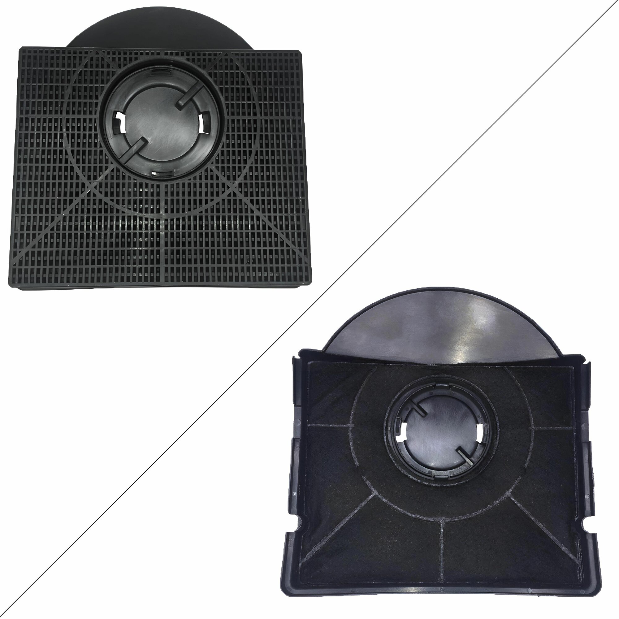 Угольный фильтр для кухонной вытяжки MOD.303 (210x215mm, d30), зам. HOD006UN