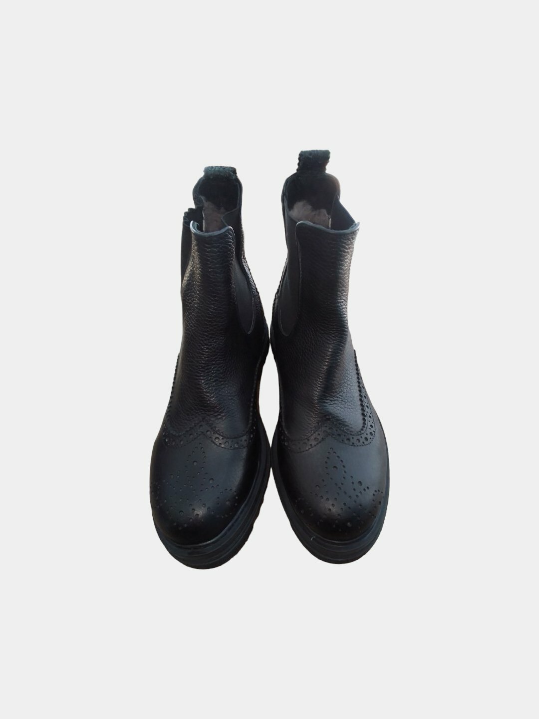 Ботинки берцы Женские кожаные ботинки берцы на тракторной подошве | Натуральная кожа, размер 36, хром — фото 1