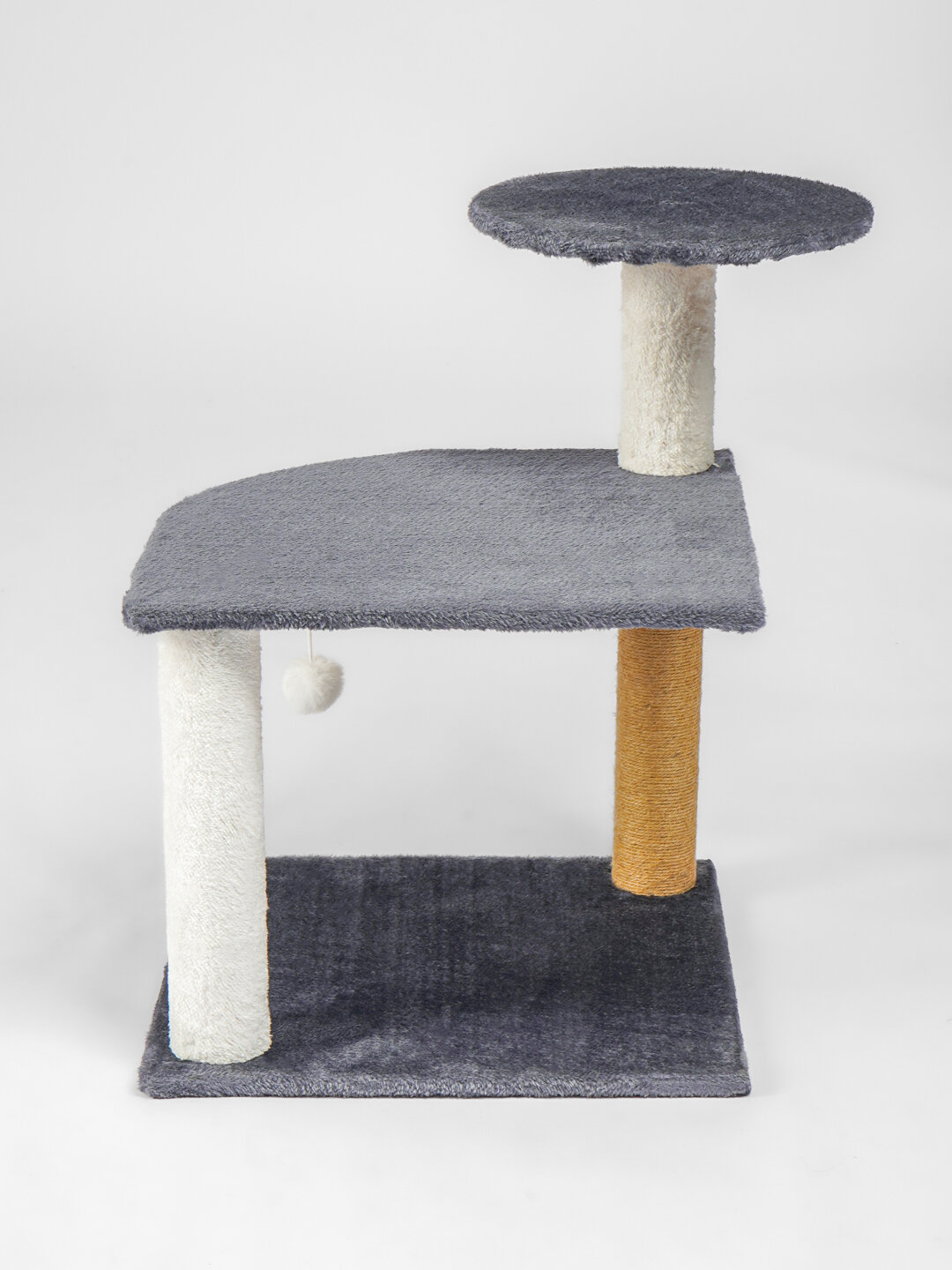 Когтеточка-столбик угловой для кошек, У006-CN-153, темно-серый — фото 1