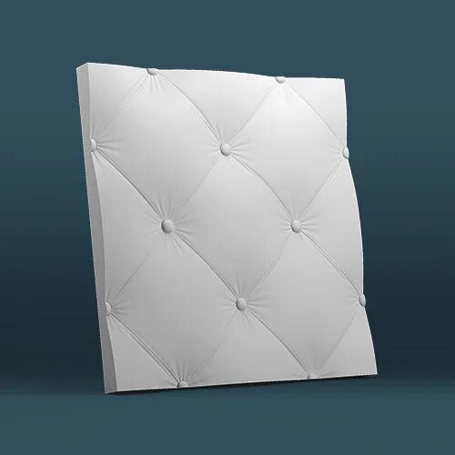 3D, панель , гипсоцементная армированная, водостойкая, под покраску, 50x50 см