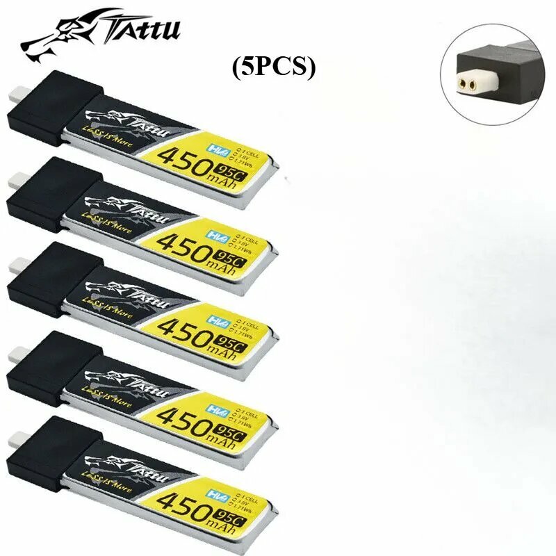 Аккумулятор TATTU, 3.8 В, BT2.0, 450мАч, темно-бежевый/коричнево-красный