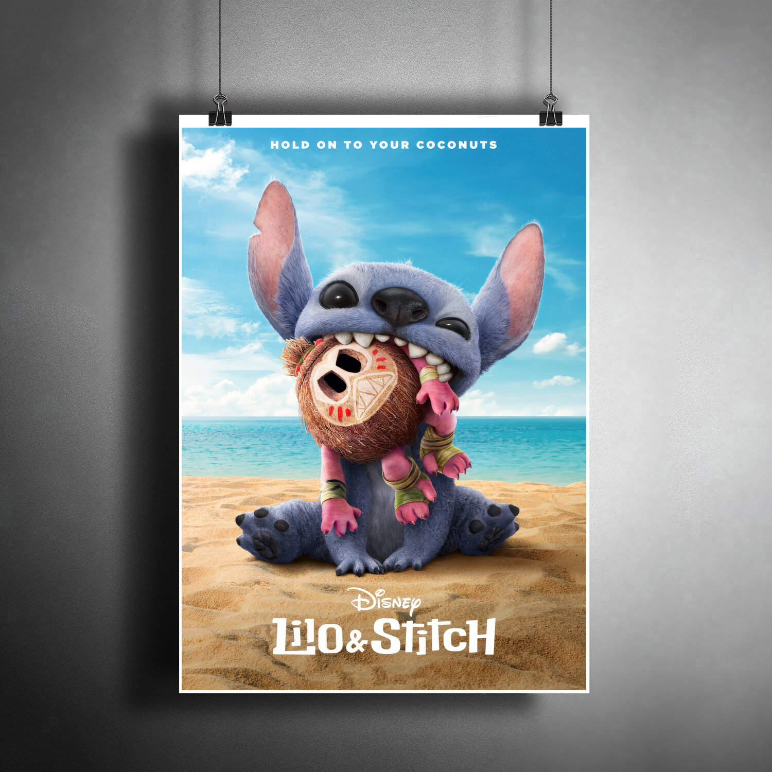 Постер плакат Лило и Стич / Lilo & Stitch Декор дома, офиса, комнаты A3 30 x 42 см