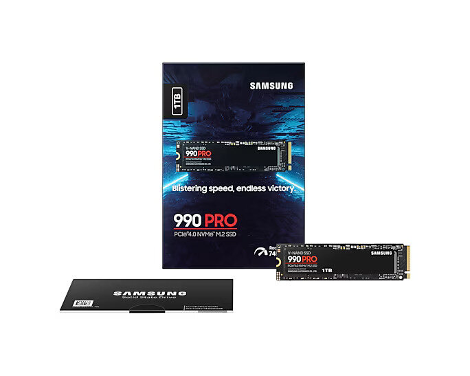 Samsung 1 ТБ Внутренний SSD-диск 990 PRO M.2 PCI-E 4.0 (MZ-V9P1T0BW) — фото 1