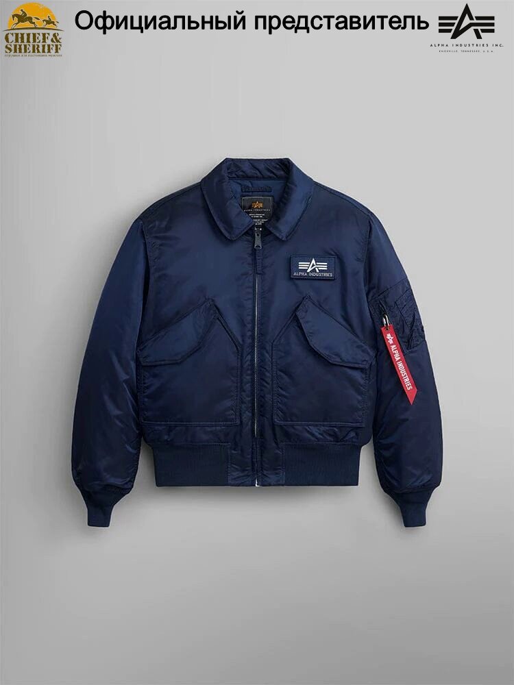 Бомбер ALPHA INDUSTRIES CWU-45, размер XXL, blue — фото 1