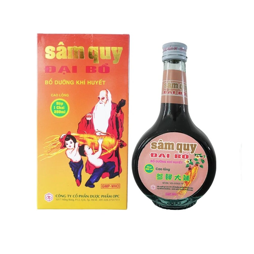 Sam Qui Dai Bo с корнем кодонопсиса и натуральными травами 250 мл Вьетнам