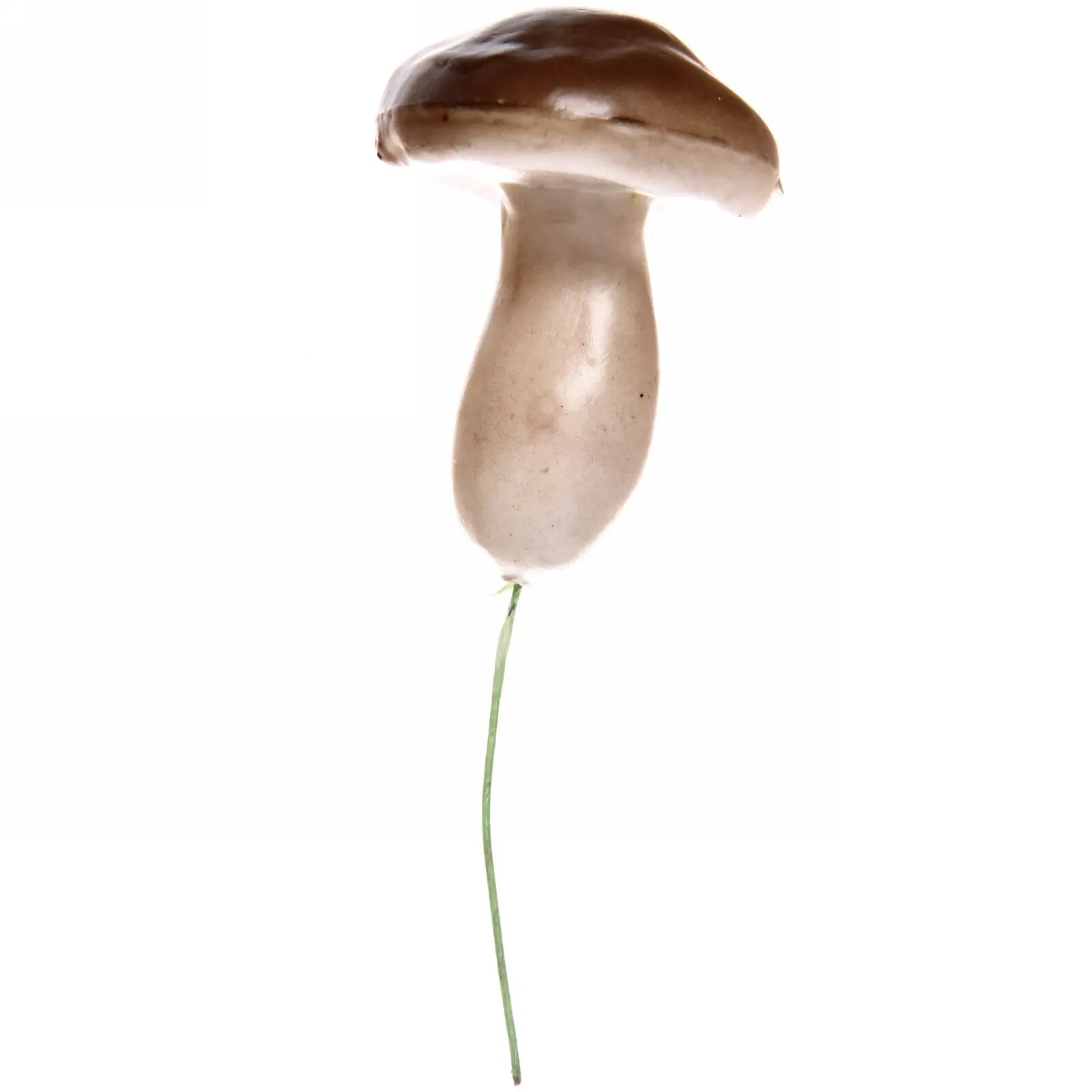 Фигура на спице «Гриб Маслёнок» 7×5см коричневый пластик/ПВХ высота 12см для сада