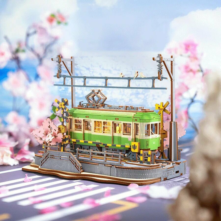 Деревянный конструктор Путешествие по сакуре Robotime Sakura Journey — фото 1