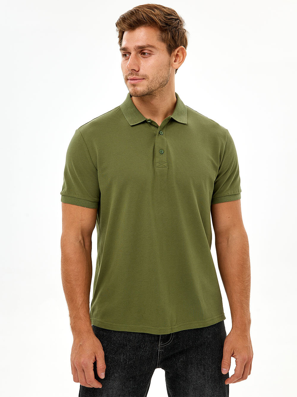 Поло OCELOT eco Поло, 1 шт., размер 52 XL, хаки