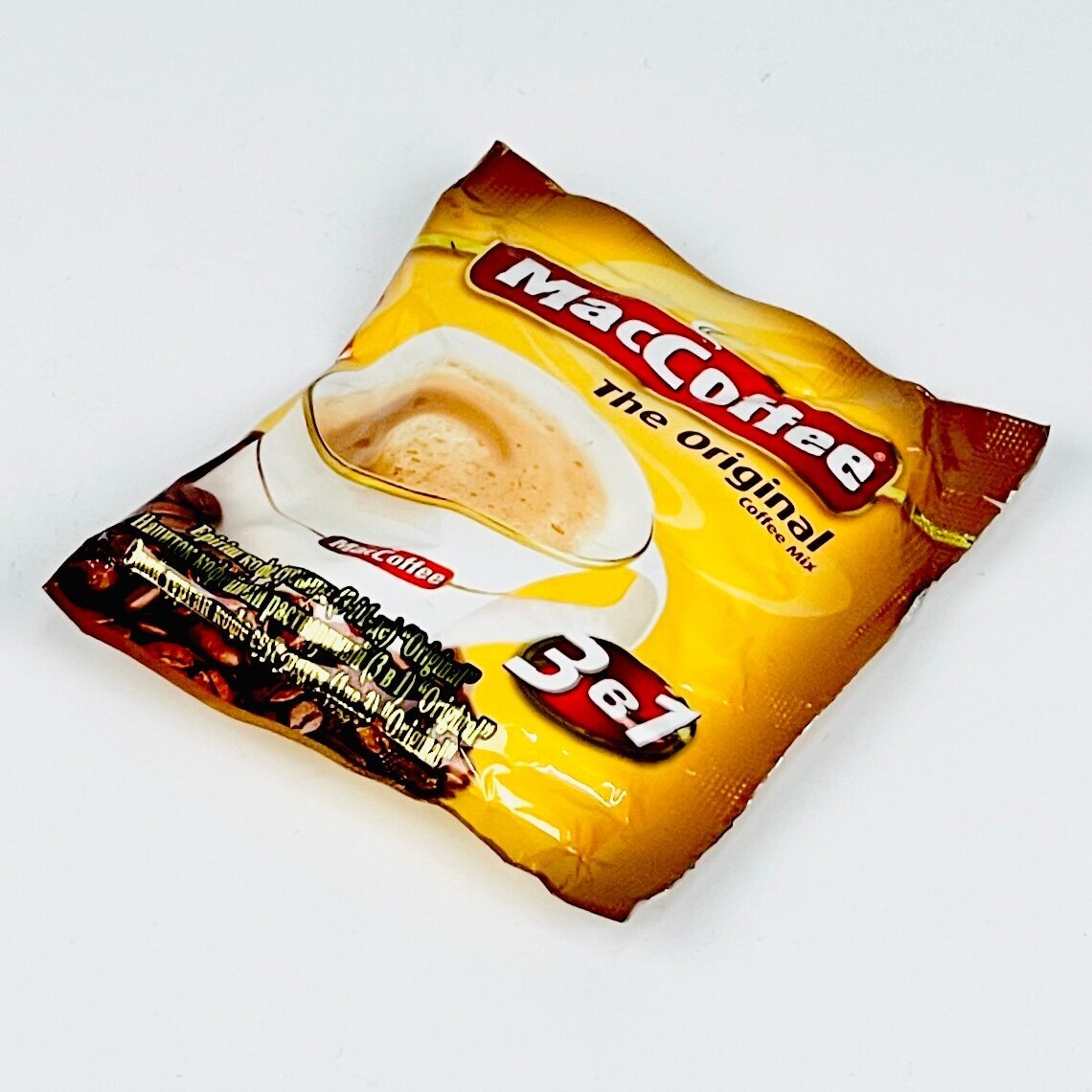 Растворимый кофе MacCoffee Original, 3 в 1, порционный, средняя обжарка — фото 1