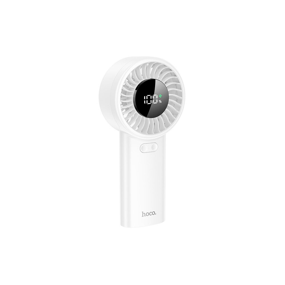 Hoco Портативный мини-вентилятор Hoco HX62 Endless Handheld Fan, 6000 mAh, LED display, Белый