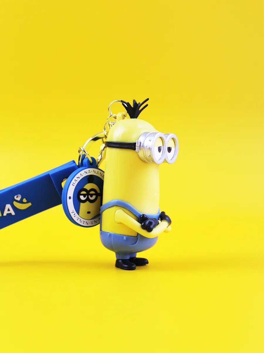 Брелок, голубой, желтый — фото 1