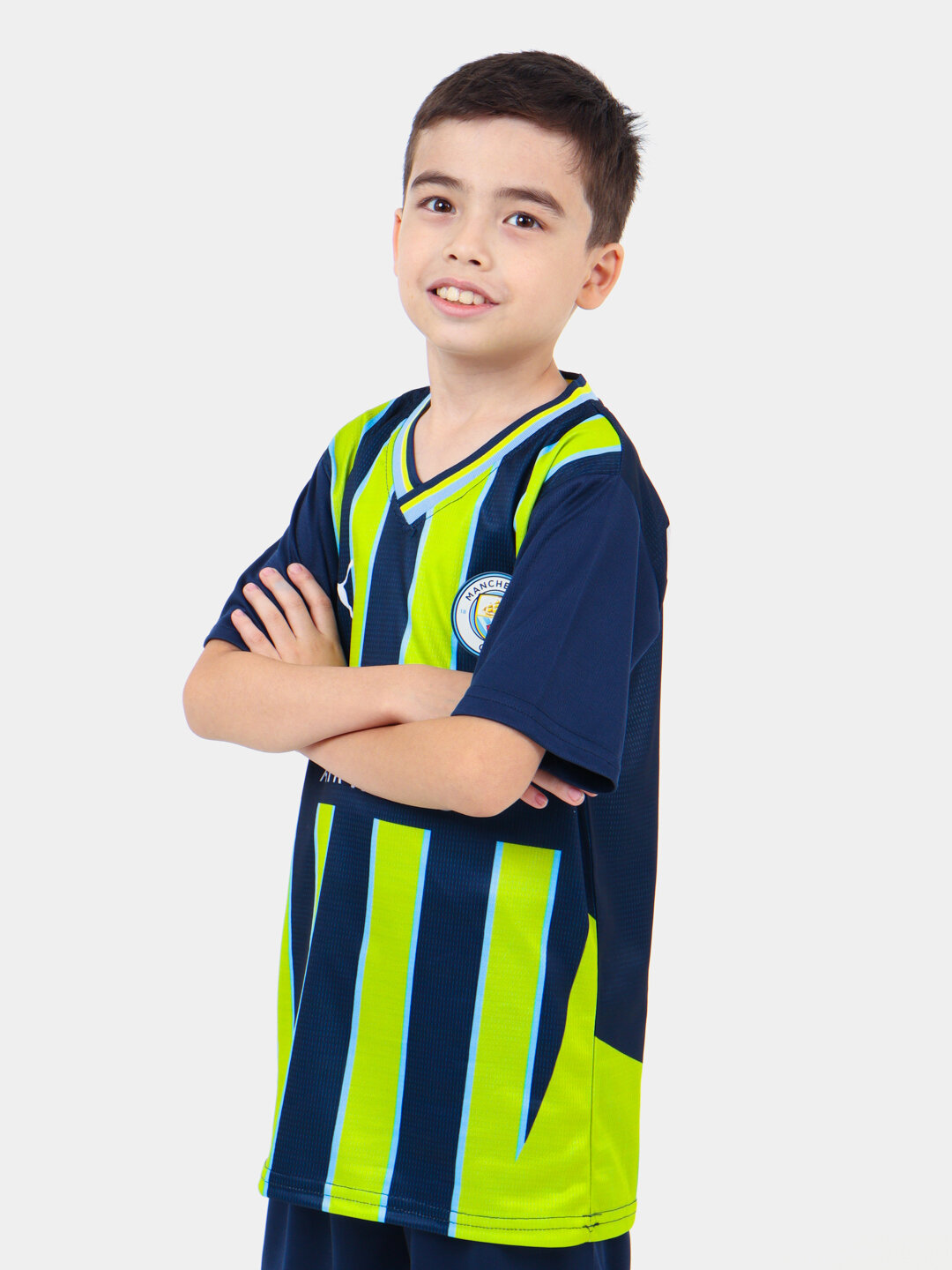 Форма спортивная  Manchester City, размер 13 лет, желтый/синий — фото 1