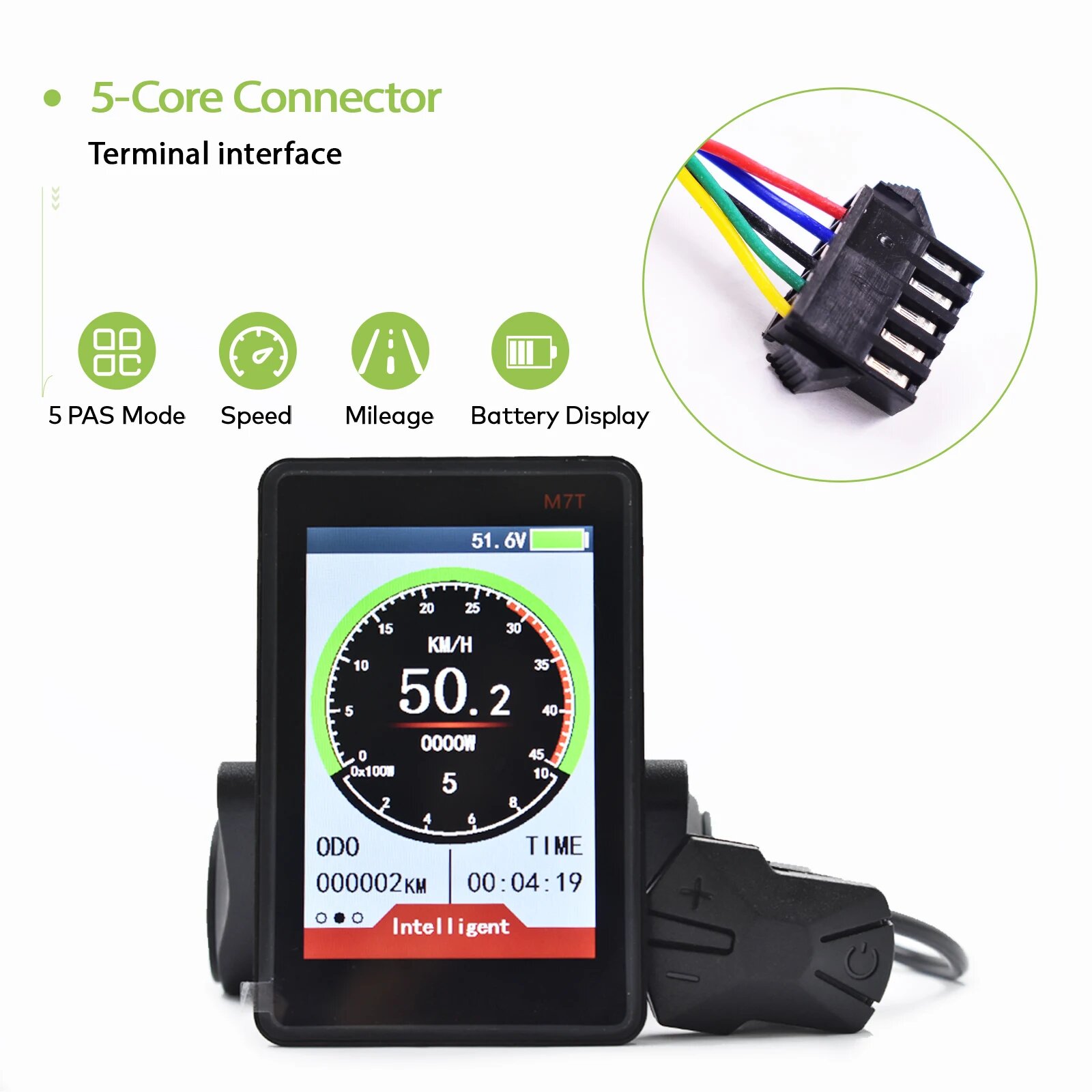 Велосипедный компьютер M7T, SM 5pin