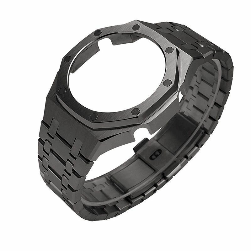 Gen4 Комплект модификации для Casio GA2100 GAB2100, металлический браслет + рамка ободка корпуса для GA2110 из нержавеющей стали — фото 1