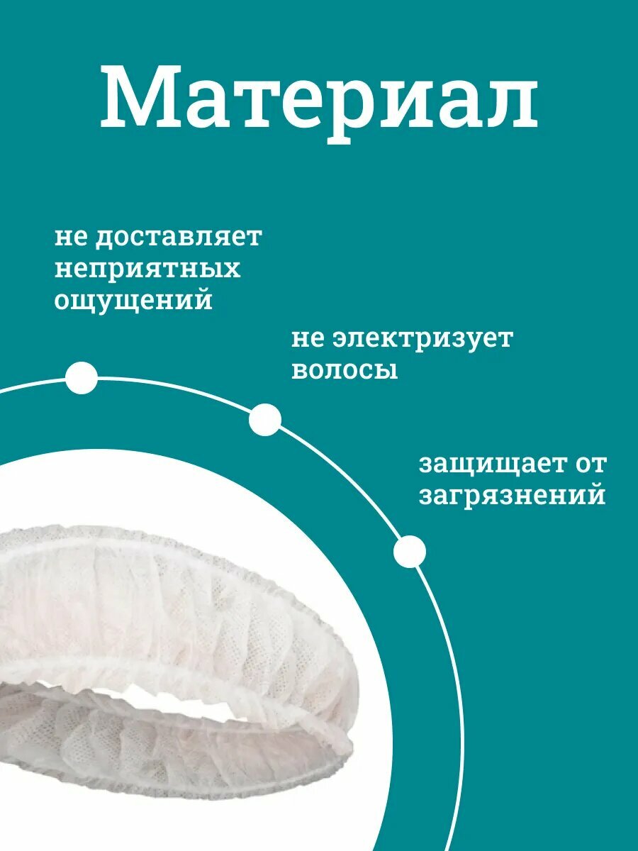 Картинки Фиксатор для волос Чистовье из спанбонда 10 шт