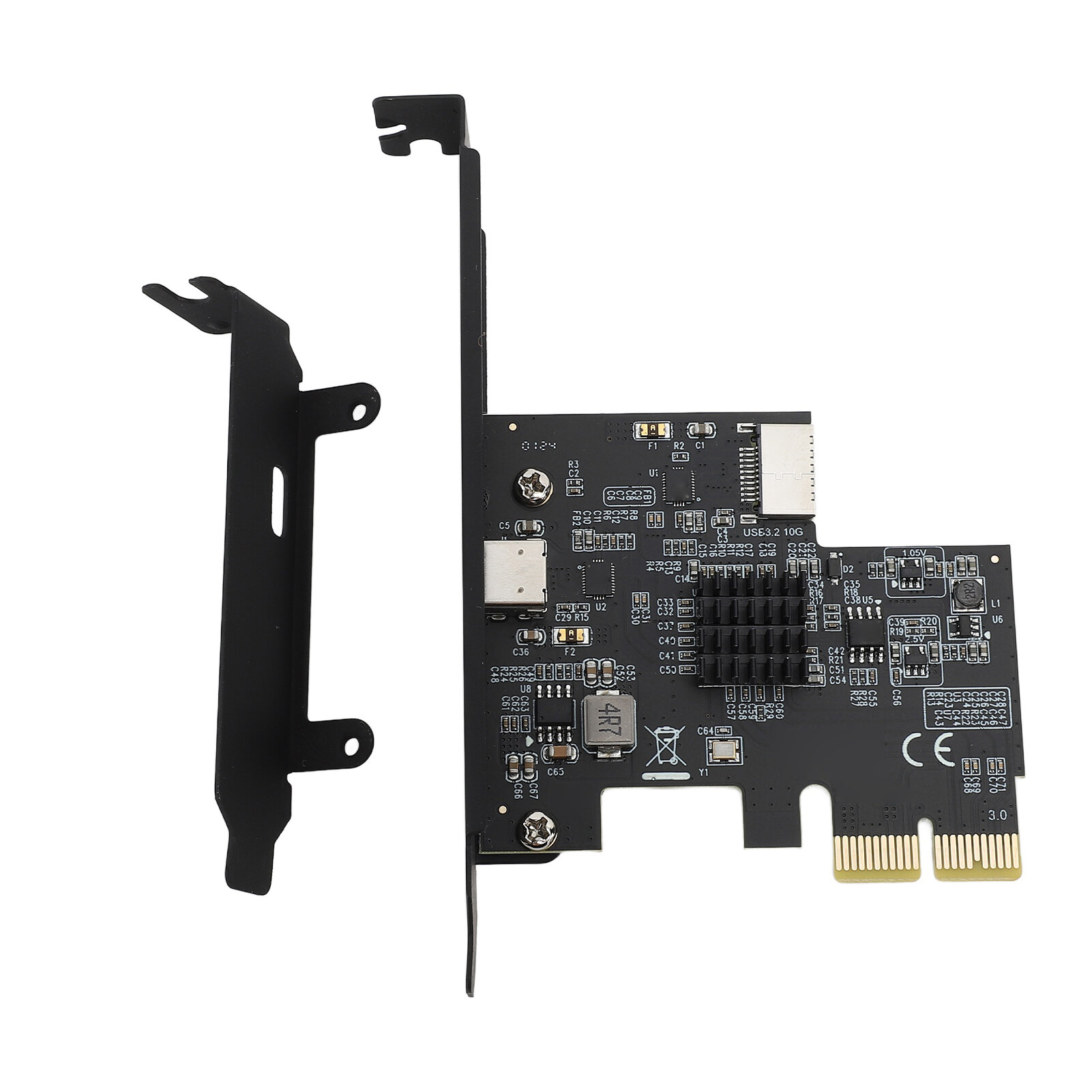 Плата расширения B 3.2 GEN2 10 Гбит/с PCIE 2X Интерфейс Тип C и E Совместимость с Thunderbolt 3