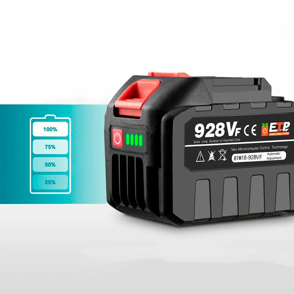 Аккумулятор для электроинструмента, KOMATIS, 928VF,1шт, 22500MAH ,20V / 18B