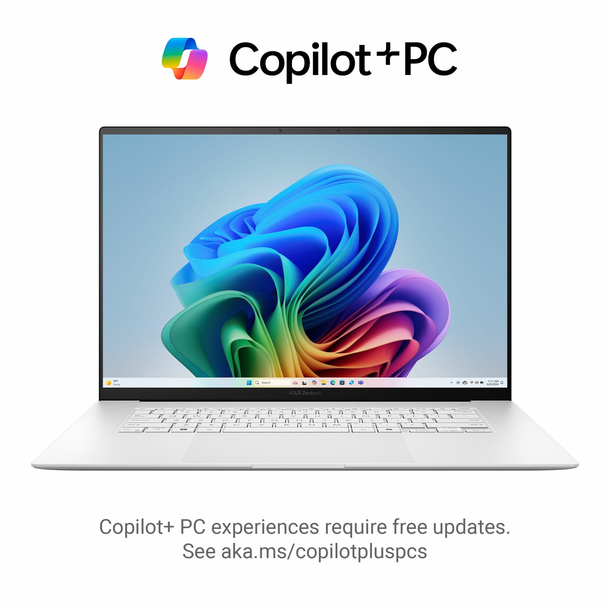 Ноутбук Asus Zenbook S16, Intel Core Ultra 7 258V, Intel Arc Graphics 140V, 32 GB, 1 TB, белый