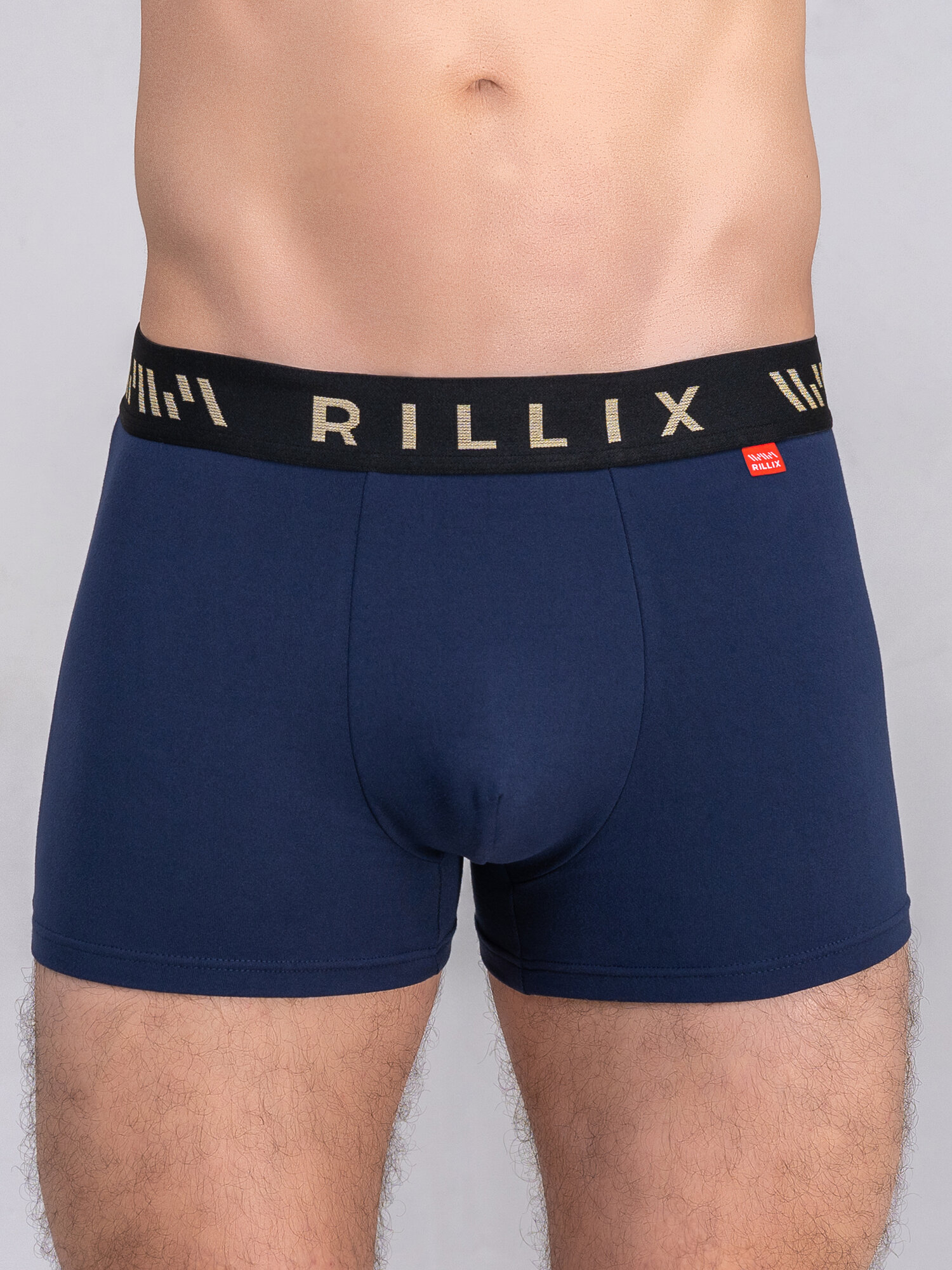 Трусы Rillix, комплект из 4 шт., размер 52, синий, черный, серый — фото 1