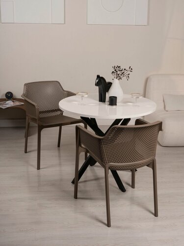 Изображение товара ЦМ Стулья 3 шт. EVER капучино, пластиковый, для сада, дома и улицы