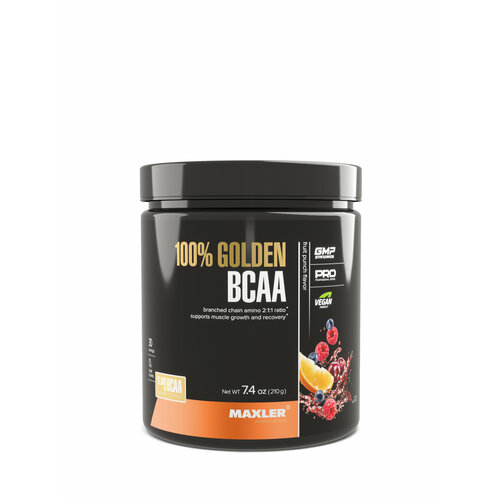 BCAA Maxler 100% Golden, фруктовый пунш, 210 гр.