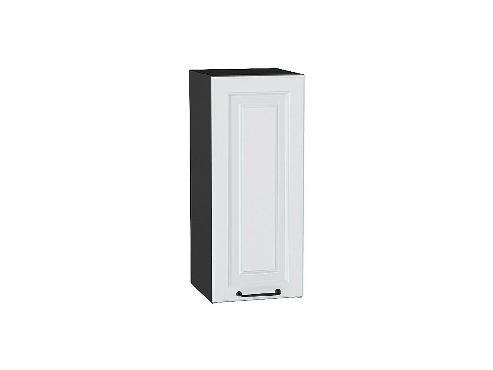 VVT Шкаф верхний с 1-ой дверцей Ницца Graphite, Blanco, 720, 300 В*Ш*Г 716*300*318, фасад МДФ Blanco, корпус Graphite Blanco