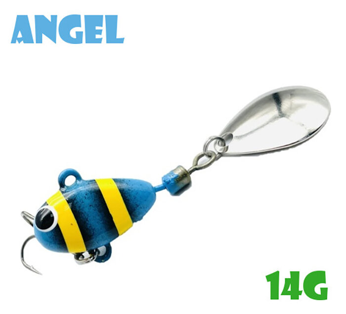Блесна Тейл-Спиннер для рыбалки Uf-Studio Hurricane 14g #Angel